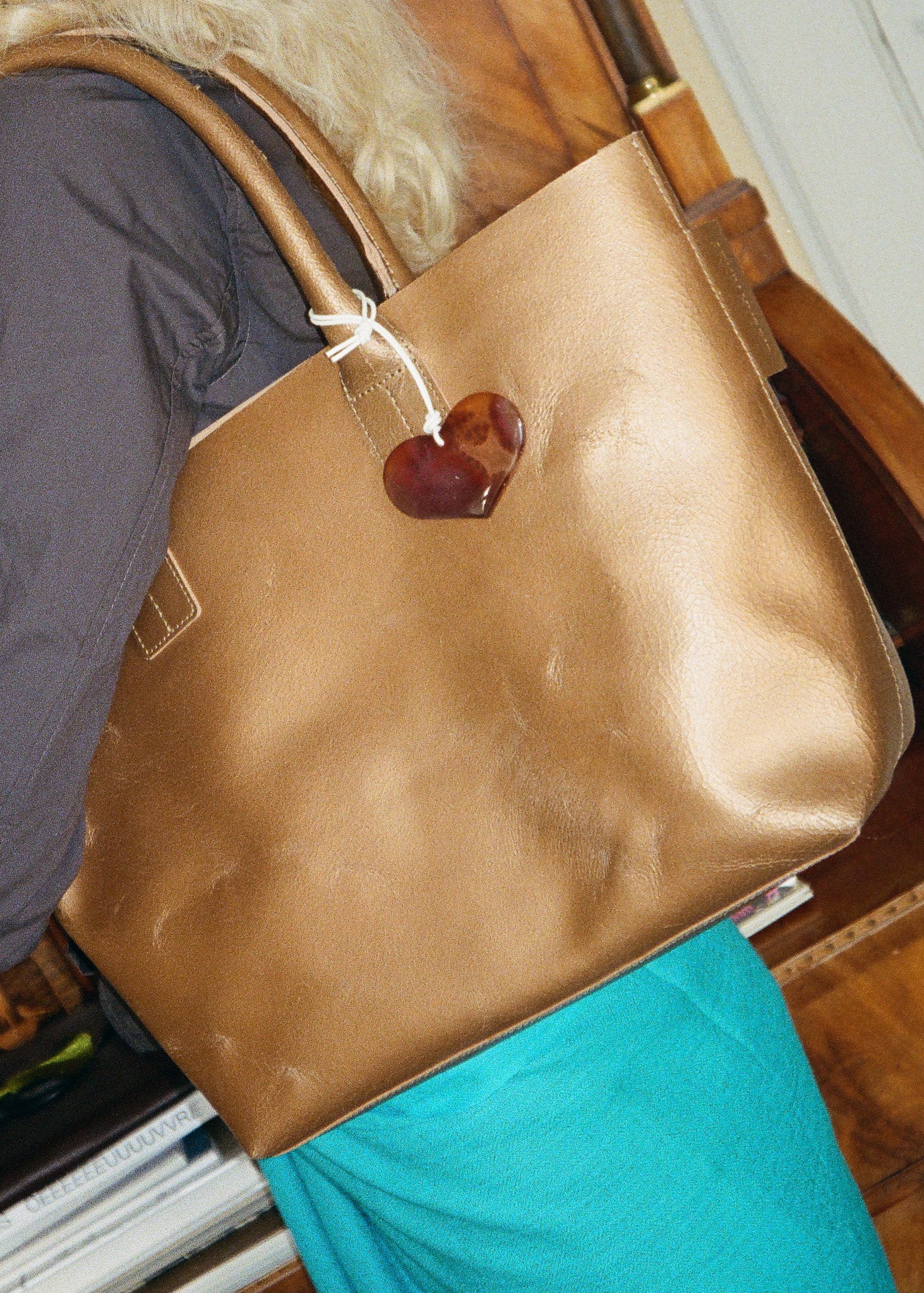 Dorthy Bag, Crackled Gold