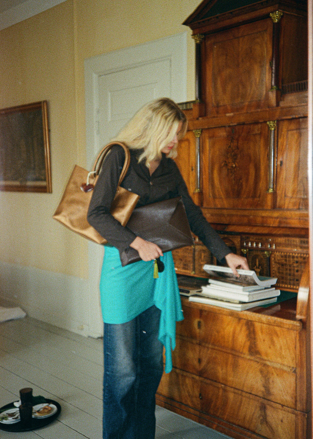 Dorthy Bag, Crackled Gold