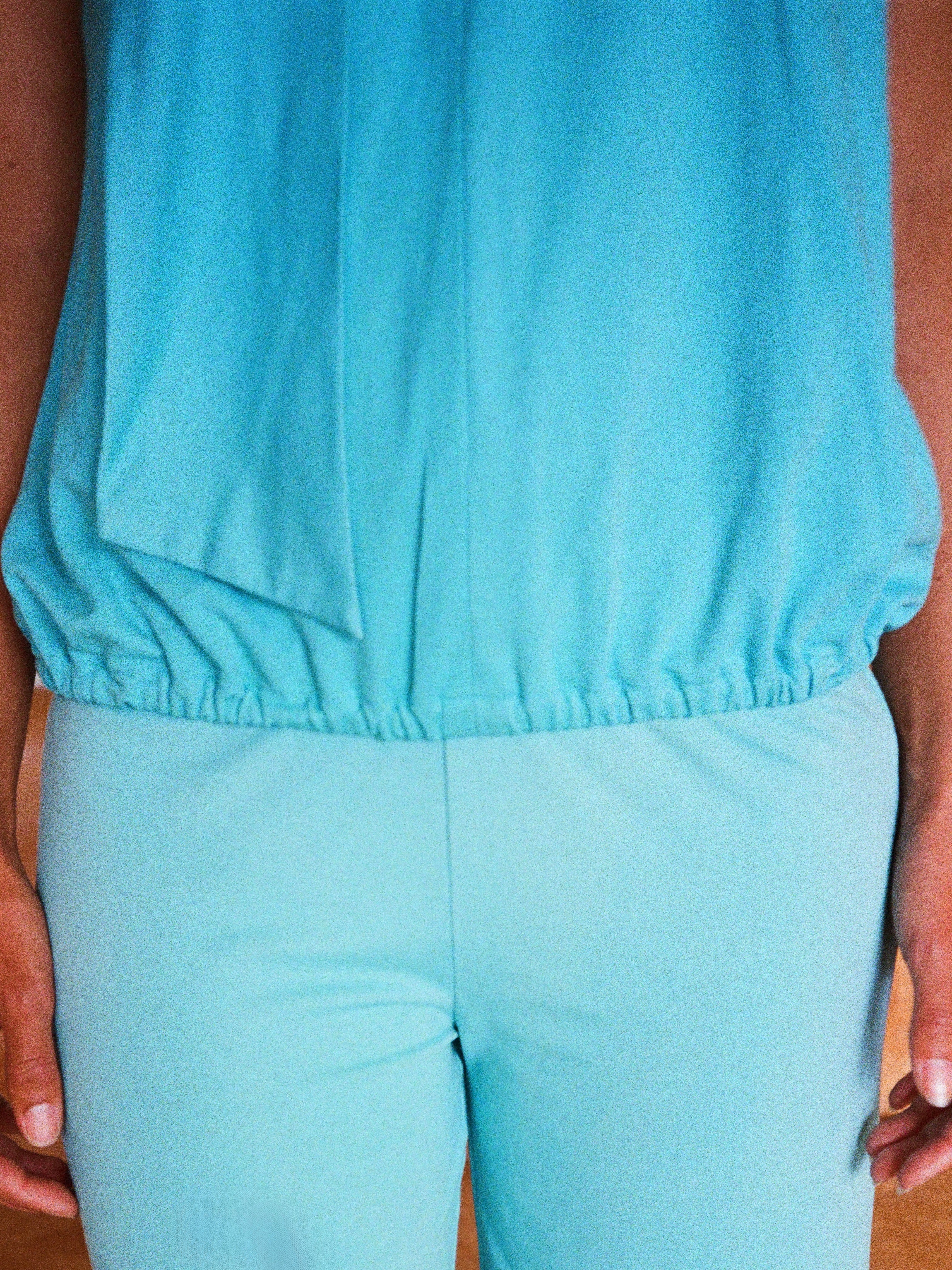Chapter top, turquoise