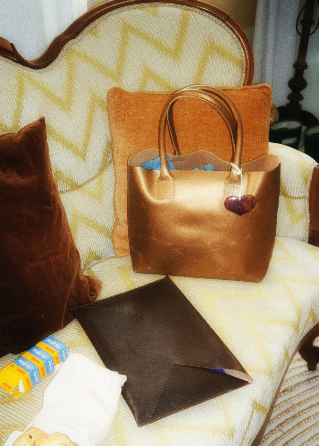 Dorthy Bag, Crackled Gold