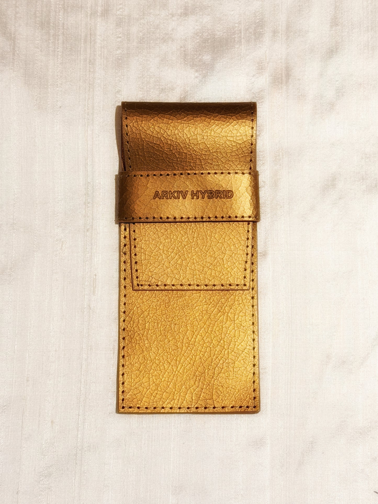 Saf Pencil Case, Crackled Gold